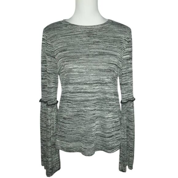 HEART SOUL GRAY/BLACK BELL SLEEVE TOP SZ.XL NWT. - Picture 1 of 7